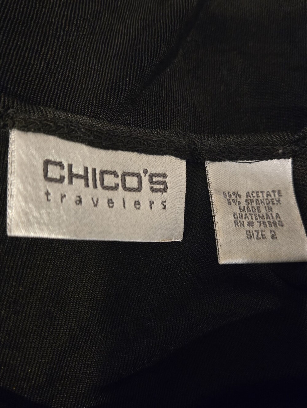 Chico's Black Tank Top